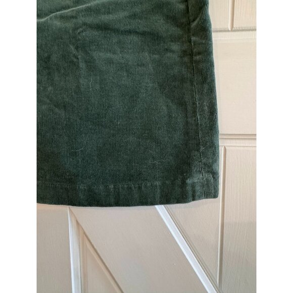 NWT J Crew Corduroy Mini Skirt A-line Dark Green Womens Size 12 - Picture 3 of 9